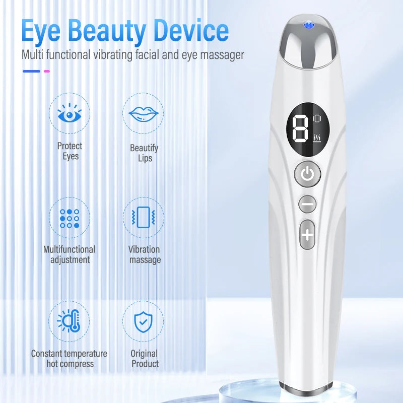 Eye Beauty Equipment LED Phototherapy Vibration Heating Anti Aging Massage Diminishing Dark Circles Eye Lines Eye Bags