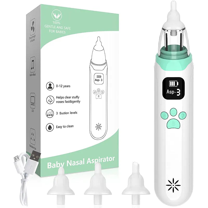 Electric Nasal Vacuum Cleaner Nasal Aspirator Newborn Hygiene Kit Mucus Runny Nose Inhaler teenager Healthy Care Stuff