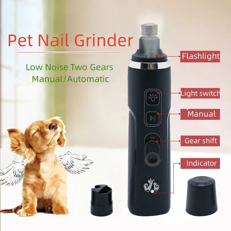 Electric Dog Nail Drill for Dog Clippers Rechargeable USB Charging Pet Paws Quiet Nail Grooming Trimmer Tools Universal