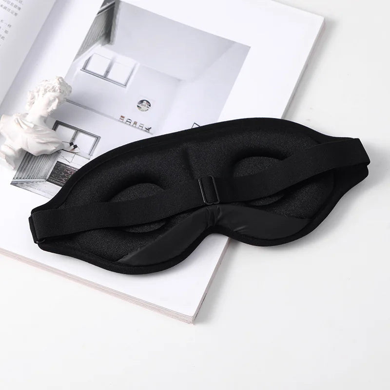 3D Portable Soft Eye Mask Black Fast Sleeping Eye Shade Cover Eye Masks Shade Patch Women Men Travel Sleeping Eye Mask