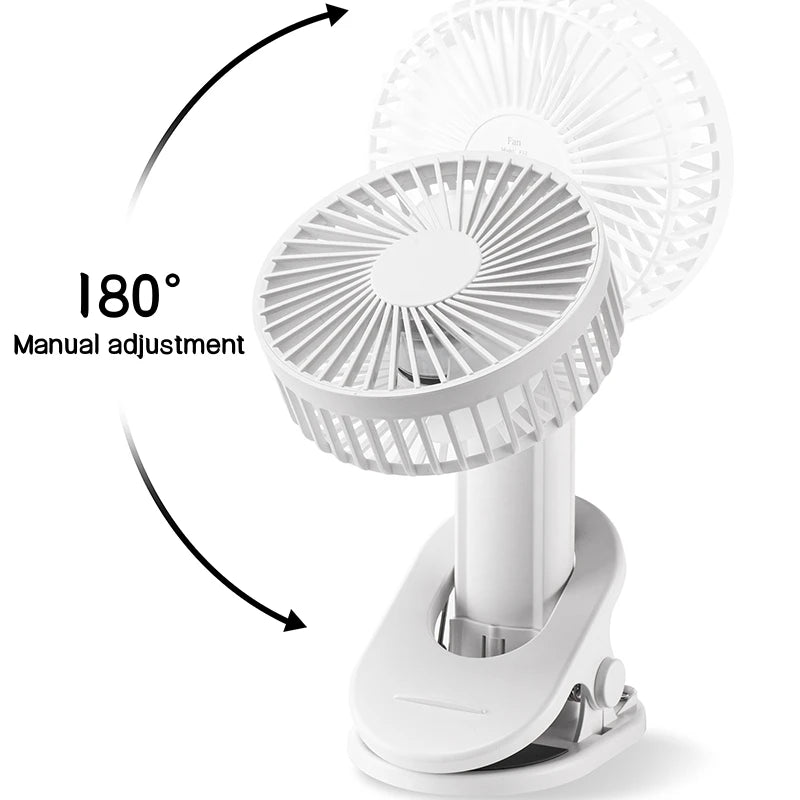 Portable Mini Hand Clip Fan USB Charging Quiet Desktop Electric Fan High Quality Student Dormitory Small Cooling Ventilador Fans