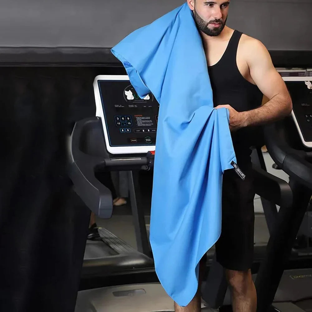 Water Absorbing Towel Lint Free 3pcs Microfiber Quick Dry Breathable Towel Set Comfortable Fast Absorbing Towel for Beach Travel