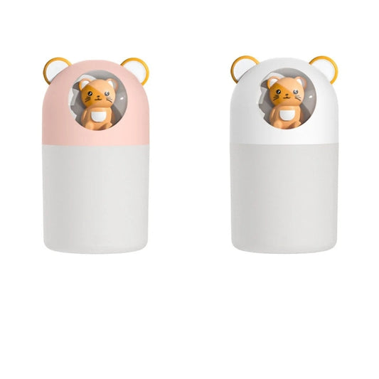 Premium Cute Pet Humidifier 300ml Water for Tank Cool Mist Vaporizer White Pink