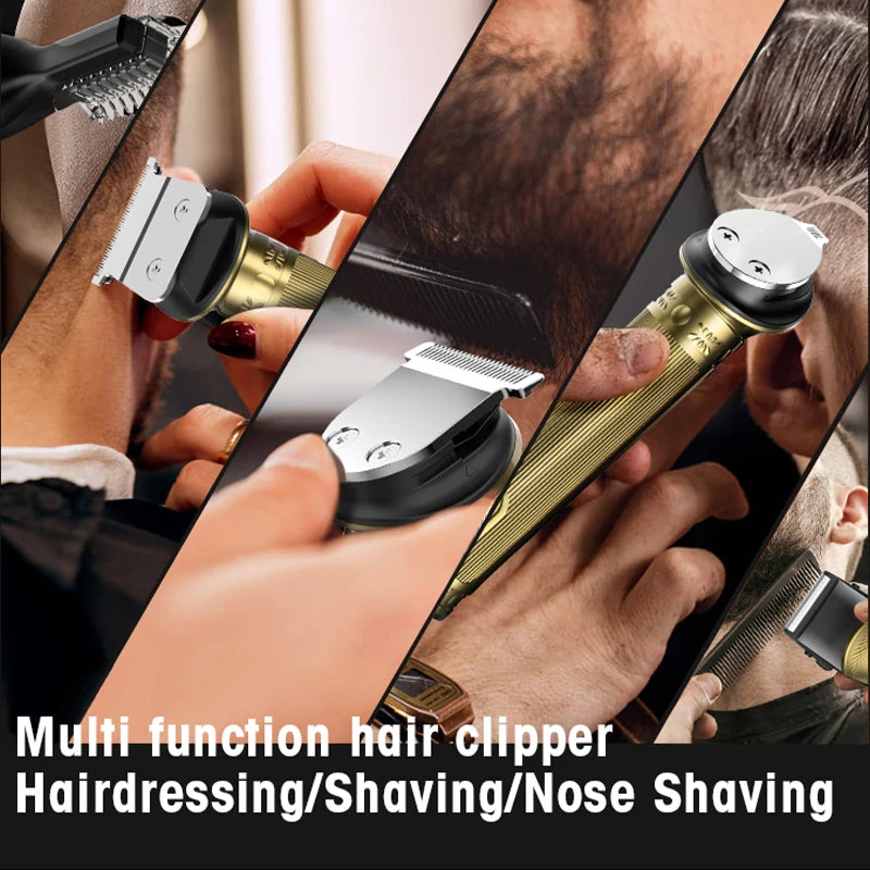 All In 1 Professional Hair Trimmer For Men Beard Razor Electric Shaver Facial Body Groomer Clipper Cutter Machine Cutting Kits