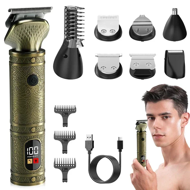 Hair Cutting Machine Multifunctional Hair Clipper Men's Home Nose Hair Set
