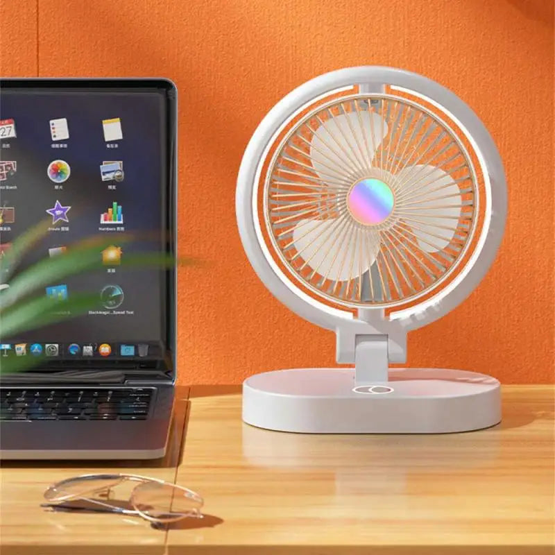 Mini Portable Fan Handheld USB Charging Fan Cooling Electric Fan 3 Speed Adjustment Powerful Dual Motor Outdoor Travel