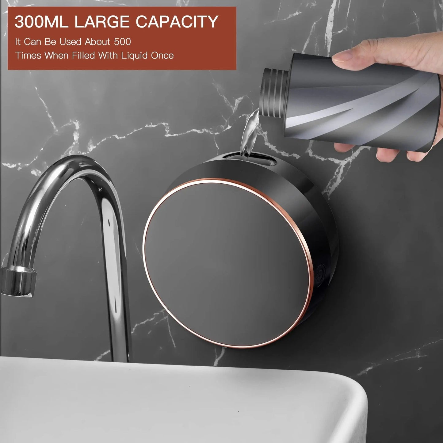 Automatic Soap Dispenser Foaming Hand Free Wall Mount Foam Rechargeable Touchless and Smart Electric Dispenser for Wall