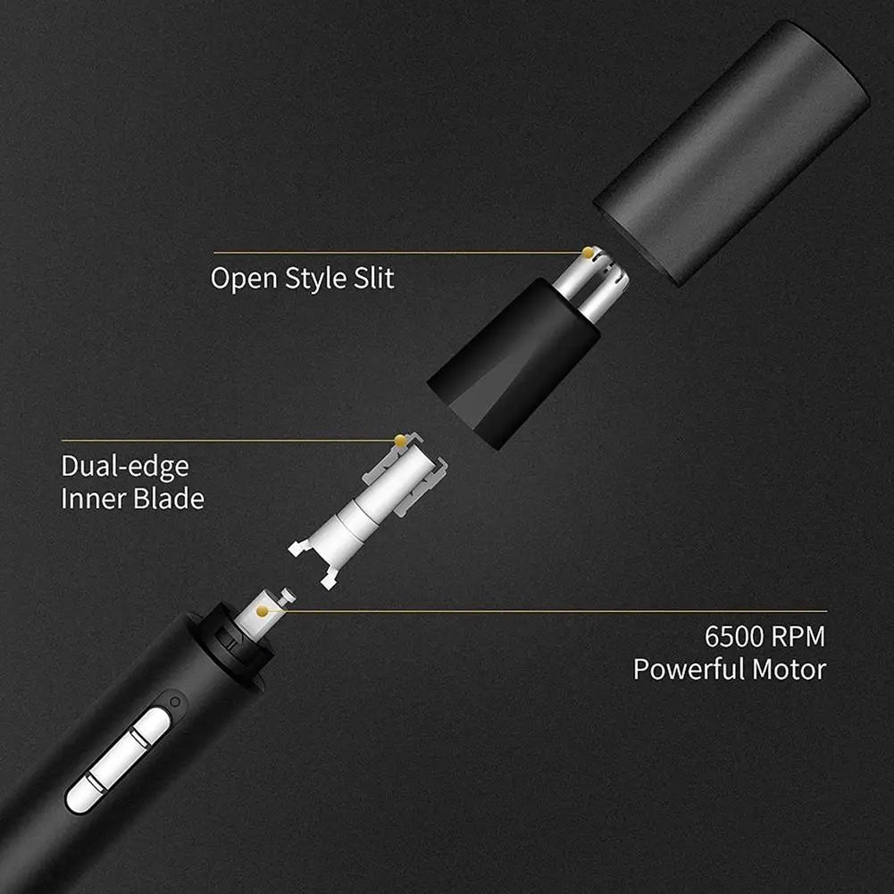 Multifunctional Electric Nose Ear Hair Trimmer for Men Painless Rechargeable Sideburns Eyebrows Beard 3 in 1 Hair Clipper Shaver