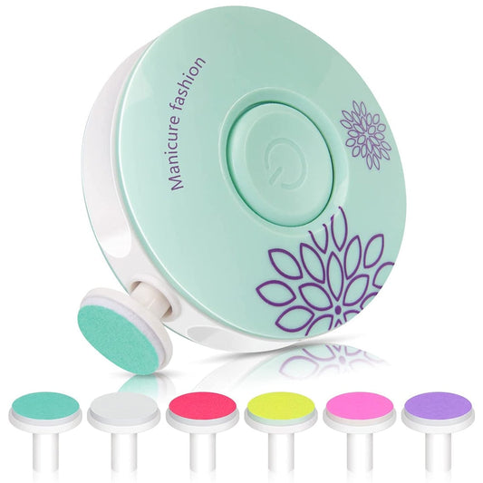 6 in 1 Electric Nail Trimmer Automatic Nail File Cutter Finger Nail Clippers Manicure Pedicure Tool For teenager Lady Grinder Device