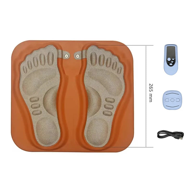 Smart Rechargeable 3D EMS Foot Massage Pad Pulse Relieve Pain Relax Foot Acupressure Muscle Stimulation