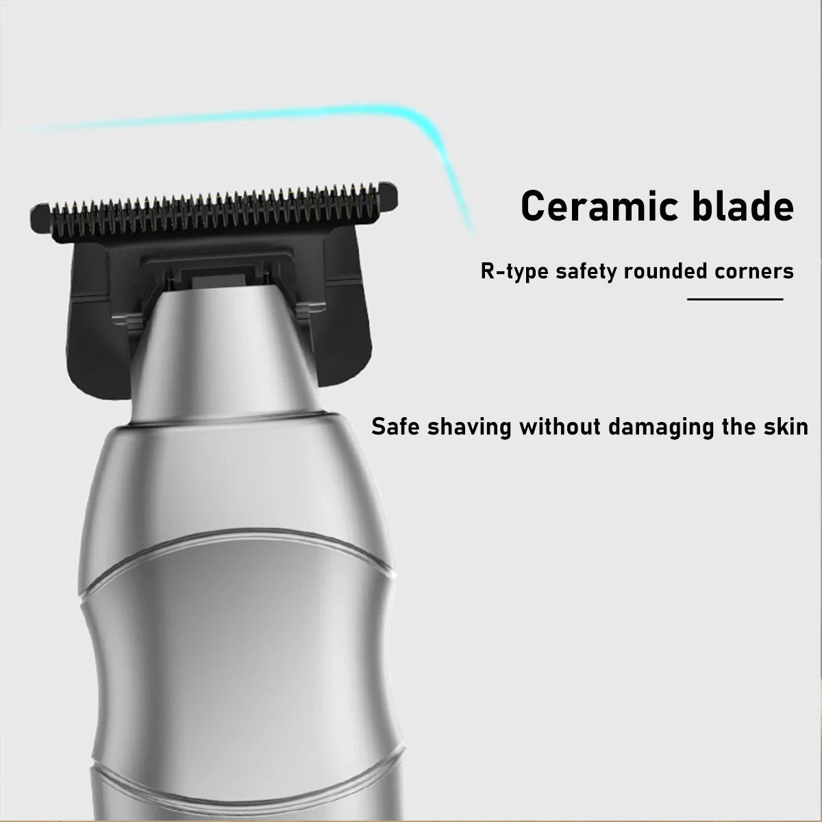 Zinc Alloy Body DLC Blade 7000RPM Hair Clipper Salon Home Beard Sideburns Trimmer Trimmer Men