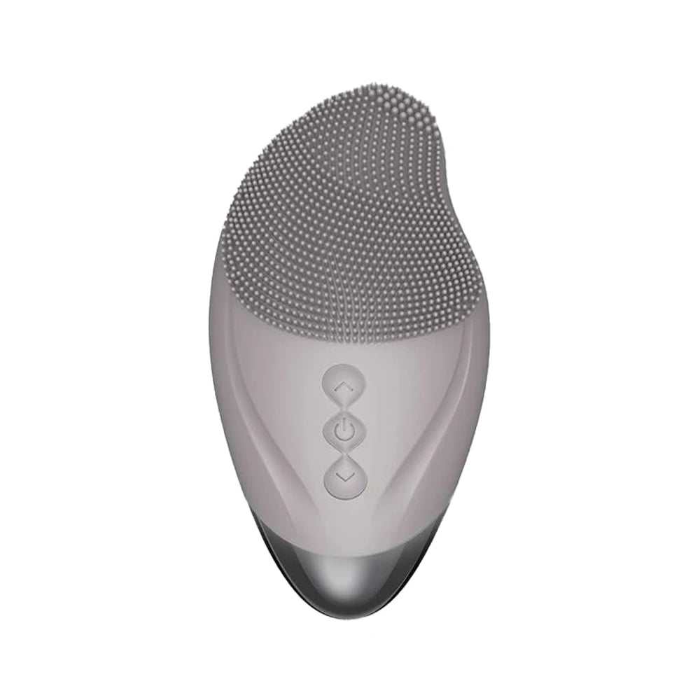 Vibration Electric Facial Cleansing Brush Silicond Face Clean Brush Sonic Washing Facial Cleanser Heated Massager