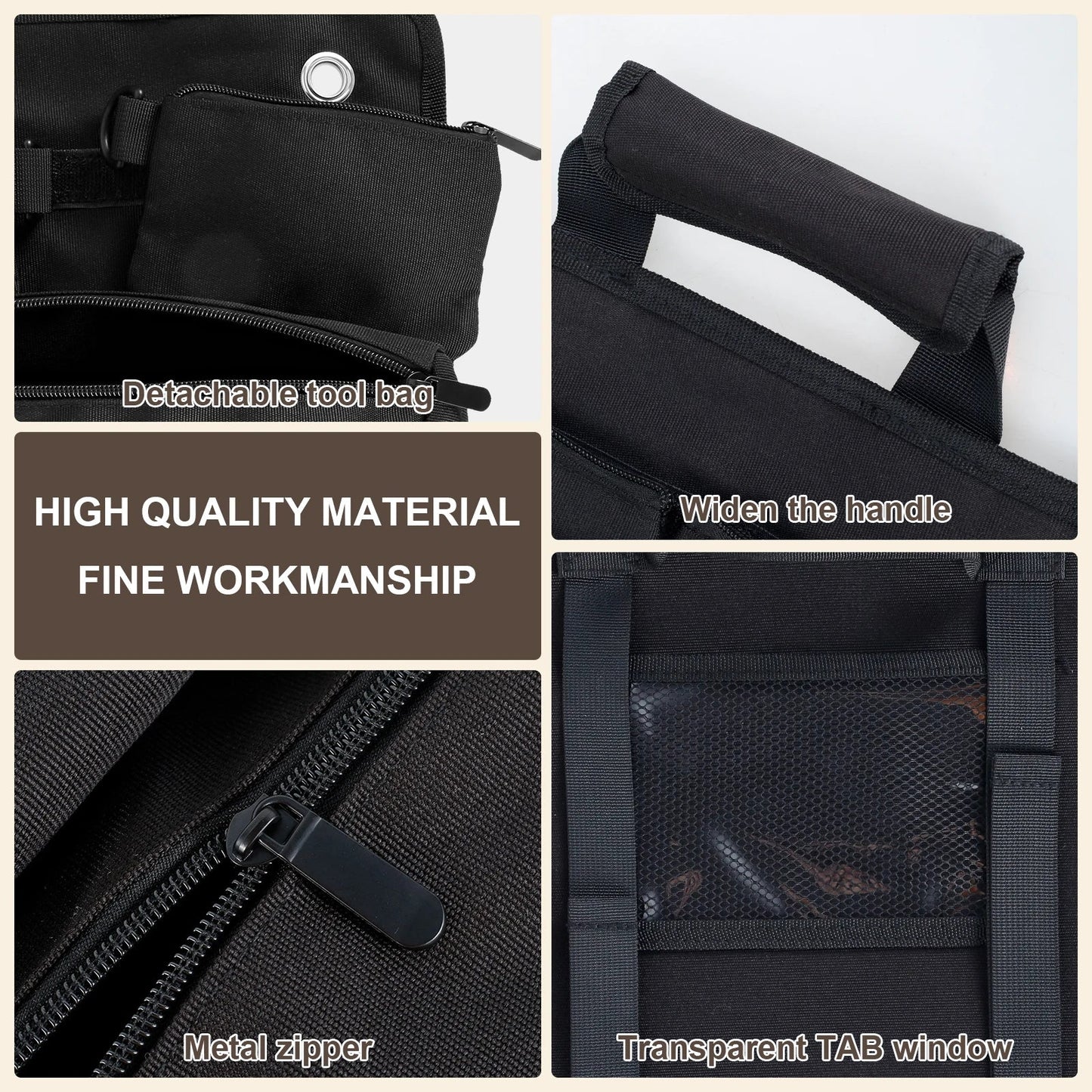 Multi-Purpose Tool Bag Roll Up Tool Bag Oxford Cloth Heavy Duty Tool Pouch Roll UP Portable Small Tools Organizer Bag