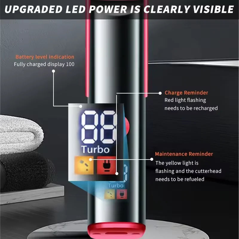 Professional Men's Hair Clipper New Multi Functional Beard Barber USB Charging Portable Cordless Hair Trimmer