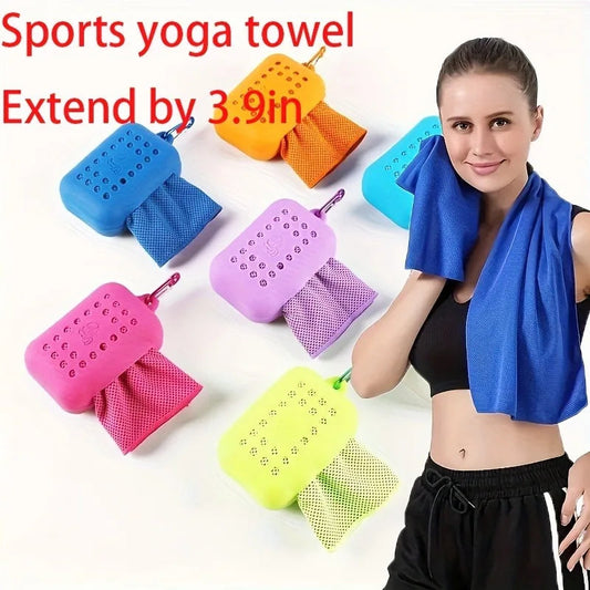 Small Silicond Ice Towel Cold Sports Cooling Ice Cold Towel Cycling Equipment Travel Yoga Bicycle Accessories Cycling Equipment
