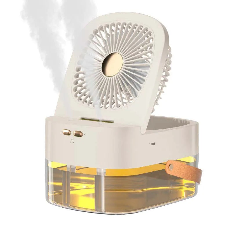 2.5L Large-capacity Desktop Humidification Spray Fan Portable USB Household Large Wind Silent Humidifier
