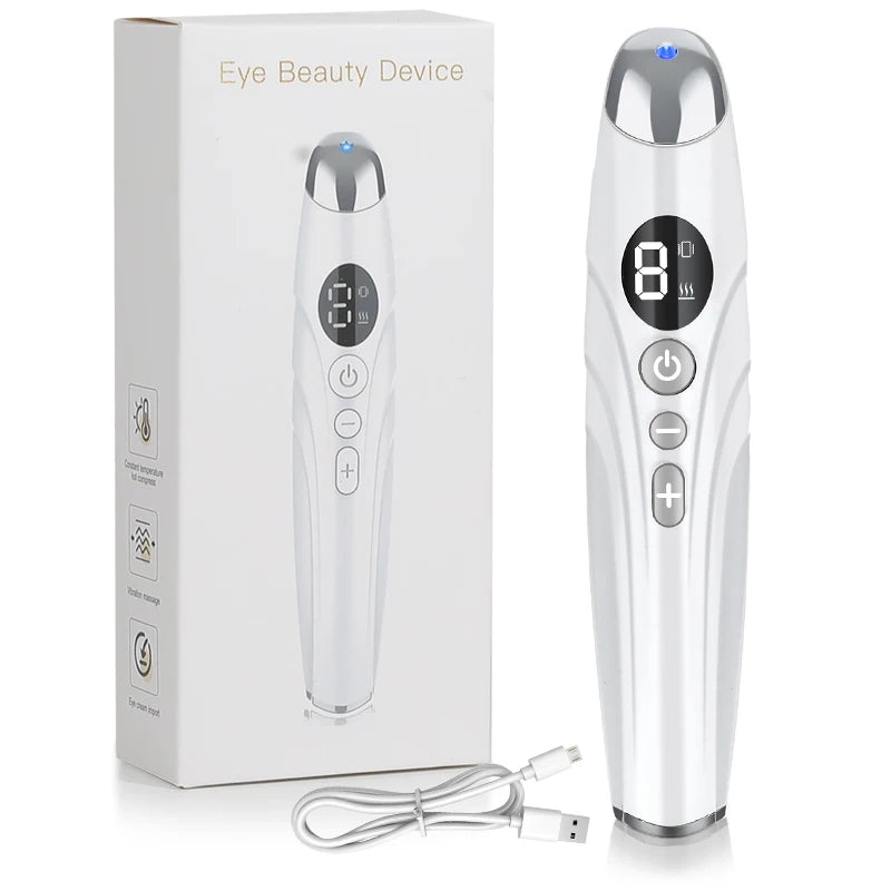 Eye Beauty Equipment LED Phototherapy Vibration Heating Anti Aging Massage Diminishing Dark Circles Eye Lines Eye Bags