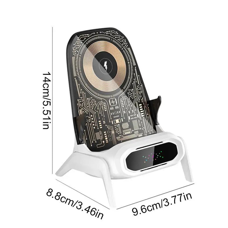 Chair Wireless Phone Charger Cell Phone Charging Station 3 In 1 Wireless Charger Portable Charger With Speaker Function Phone