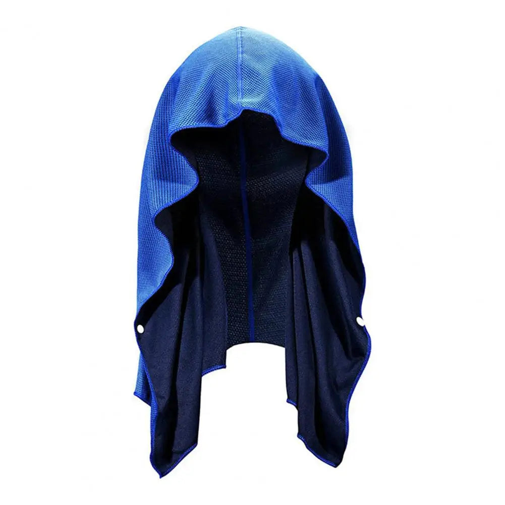 Cooling Hoodie Towel Sweat Absorption Extra Soft Sun Protection Quick Drying Sweat Towel Neck Wrap Sports Supplies