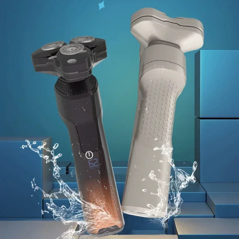 Men's Electric Shaver Suction Blade Multifunctional Rechargeable Portable Water Washing Beard Knife