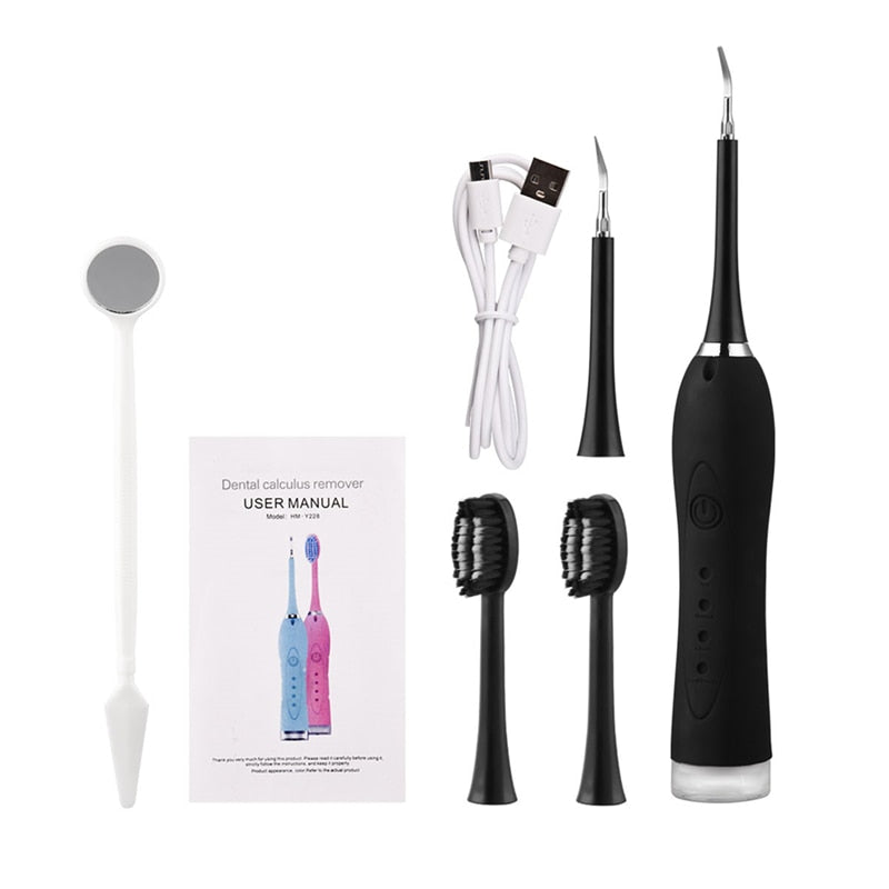 Portable Electric Dental Calculus Remover Toothbrush Sonic Tartar Removal Teeth Whitening Cleaning Oral Hygiene Tools