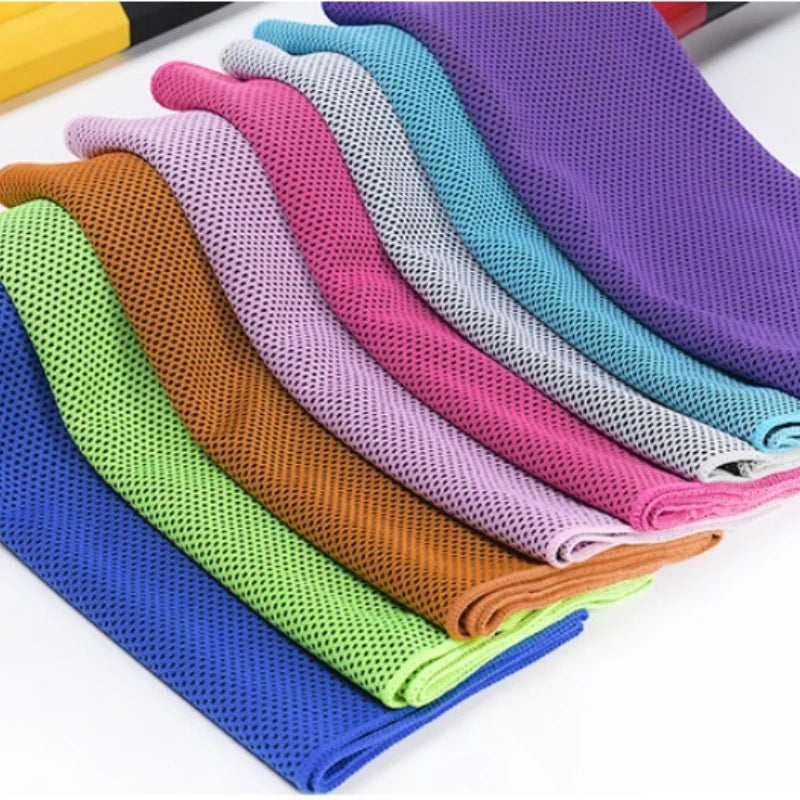 Small Silicond Ice Towel Cold Sports Cooling Ice Cold Towel Cycling Equipment Travel Yoga Bicycle Accessories Cycling Equipment