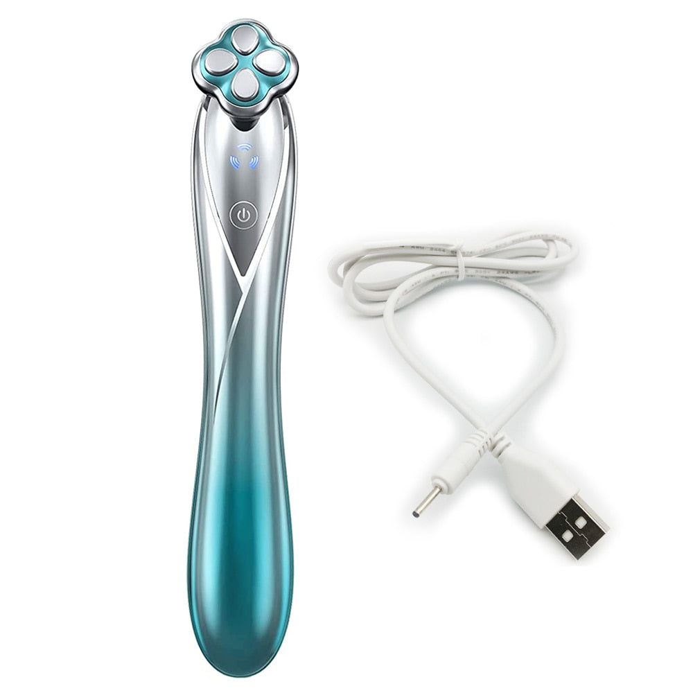 Microcurrent Facial Device RF Radio Frequency Eye Skin Tighten & Anti Aging Machine Reduces Wrinkles Face Lifting Eyes Massager