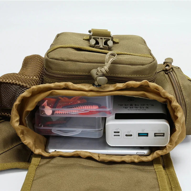 Tactical Shoulder Bag Army Military Crossbody Sling Bag Men's Outdoor Hunting Fishing Travel Waterproof Chest Bag