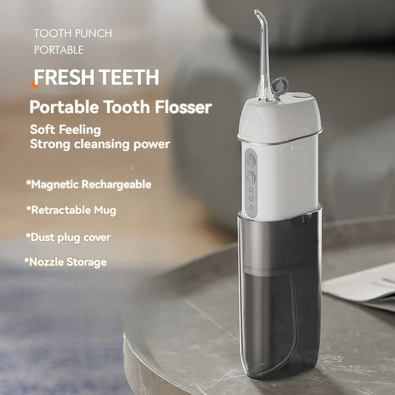 Water Floss Oral Irrigator Rechargeable Portable Dental Water Jet Home Travel Electric Tooth Cleaning Device