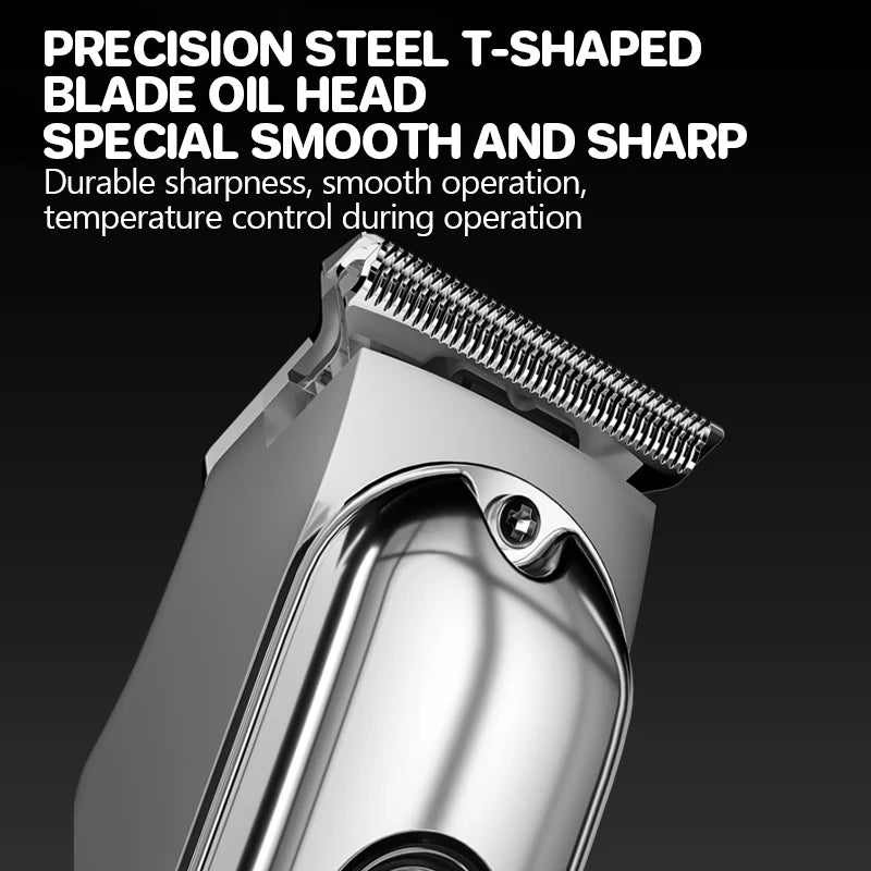 Cordless Hair Trimmer Mini Hair Cutting Kit with 6 Guide Combs Portable USB Rechargeable Haircut Clippers for Men Women Kids