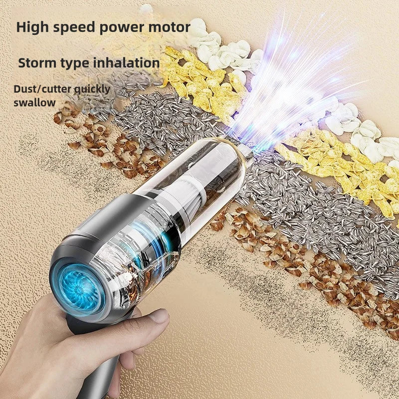 Brushles Vacuum Cleaner Wireless Air Dust Blower Gun for Car Powerful Portable Car Cleaning Appliance Cordless Vehicle Cleaner