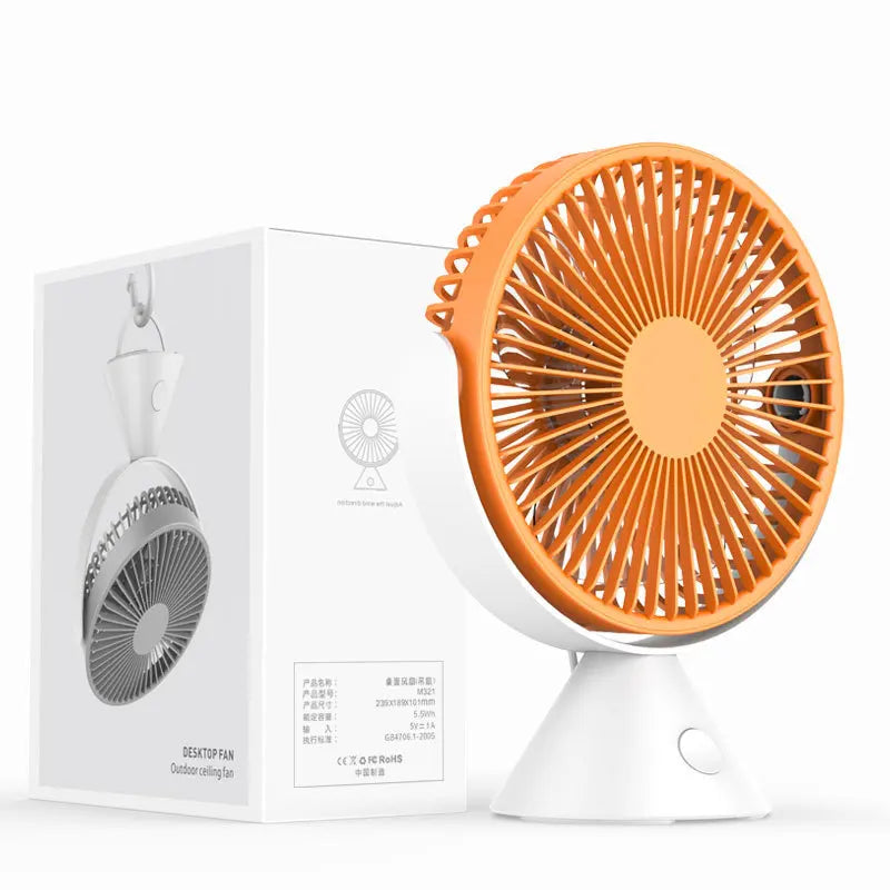 Desk Fan Smart Home Portable Cooling Fan Can Hanging Upright Fan Usb Brushless Turbine Mini Portable Air Conditioner