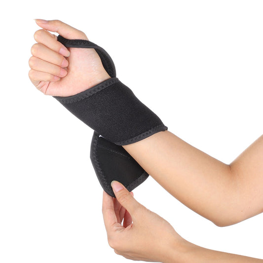 Treatment Self-Heating Wrist Support Brace Wrap Heated Hand Warmer Compression Pain Relief Wristband Belt