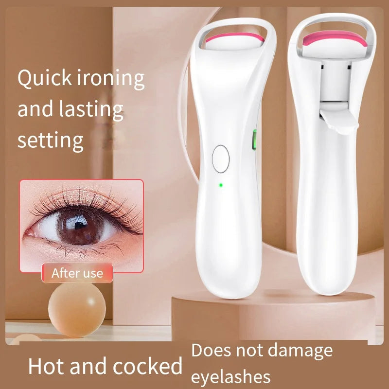 Electric Eyelash Curler Long-lasting Styling USB Charging Makeup Tool Portable Adjustable Temperature Heating Eyelash Curler