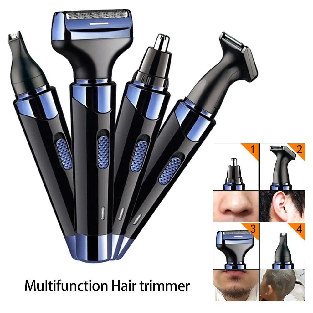 Portable Multifunctional Electric Nose Hair Trimmer Hair Cut Clipper Kit Ear Nose Groomer Shaver Safe Face Care Shaving