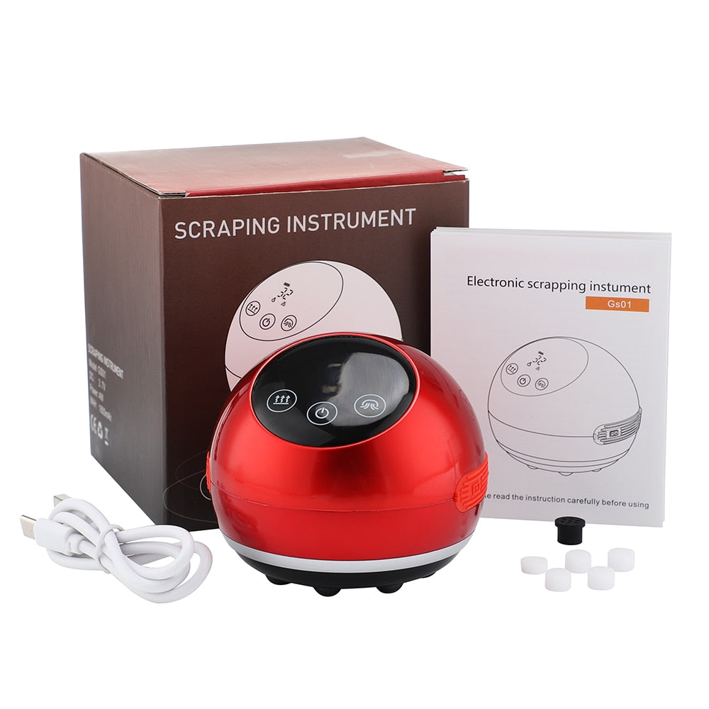 Electric Cupping Massager Vacuum Suction Cups Red Light Anti Cellulite Guasha Scraping Fat Burner Slimming