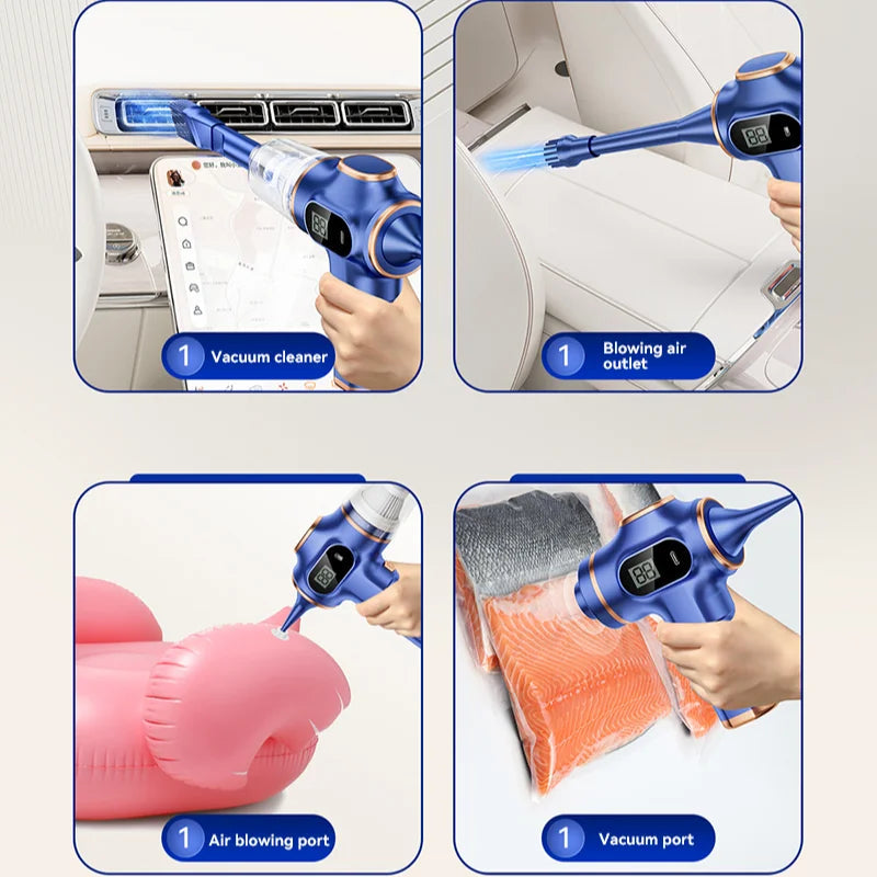 Car Vacuum Cleaner Handheld Vacuum Cleaner High Power Strong Suction Deep Cleaning Dry And Wet Home Car Vacuum Cleaner