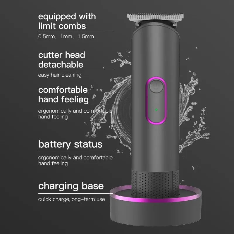 Electric Hair Clipper Base Rechargeable Electric Clipper Level 6 Waterproof Hair Clipper Hair Salon Clipper