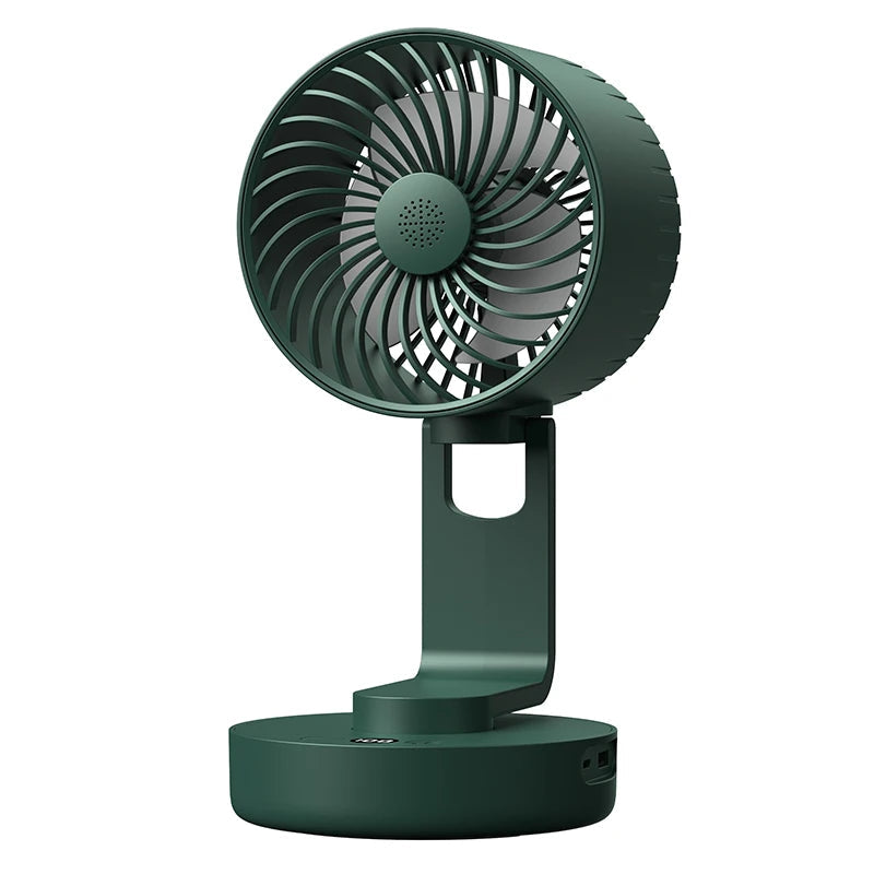 Cordless Electric Fan 4000mAh Portable Air Circulator Fan Desktop Wall Ceiling Air Cooling Cooler Quiet Oscillating Ventilator