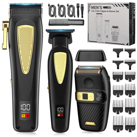 Hair Cutting Machine Professional Hair Clipper and Electric Shaver Set for Barber Men Hair Trimmer Shaver
