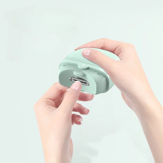 Automatic Electric Nail Clippers USB Rechargeable Nail Trimmer Grinder Clipper Cutter Polishing Tools With Light For Kid Adult