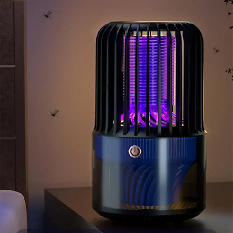 Fly Light Trap Portable Silent Fly Trap Lamp USB Rechargeable Fly Zappers For Home Fly Trap Fly Control Device For Patio