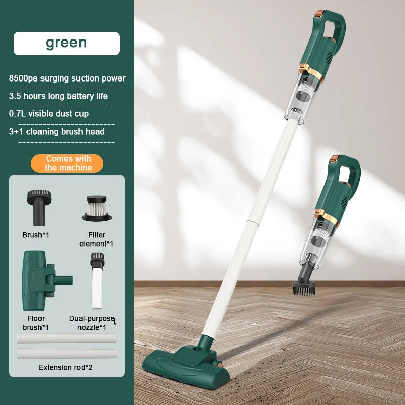 Electric Handheld Vacuum Cleaner Wireless Sweeper Powerful Cordless Home Car Remove Mites Floor Dust Cleaner Cleaning Tools