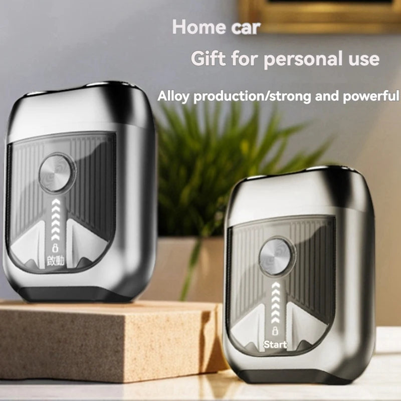 Electric Shaver Rechargeable Aluminum Alloy Magnetic Double Head Shaver IPX7 Waterproof Portable Men Beard Trimmer