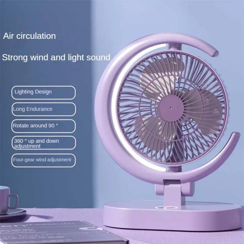 Mini Portable Fan Handheld USB Charging Fan Cooling Electric Fan 3 Speed Adjustment Powerful Dual Motor Outdoor Travel