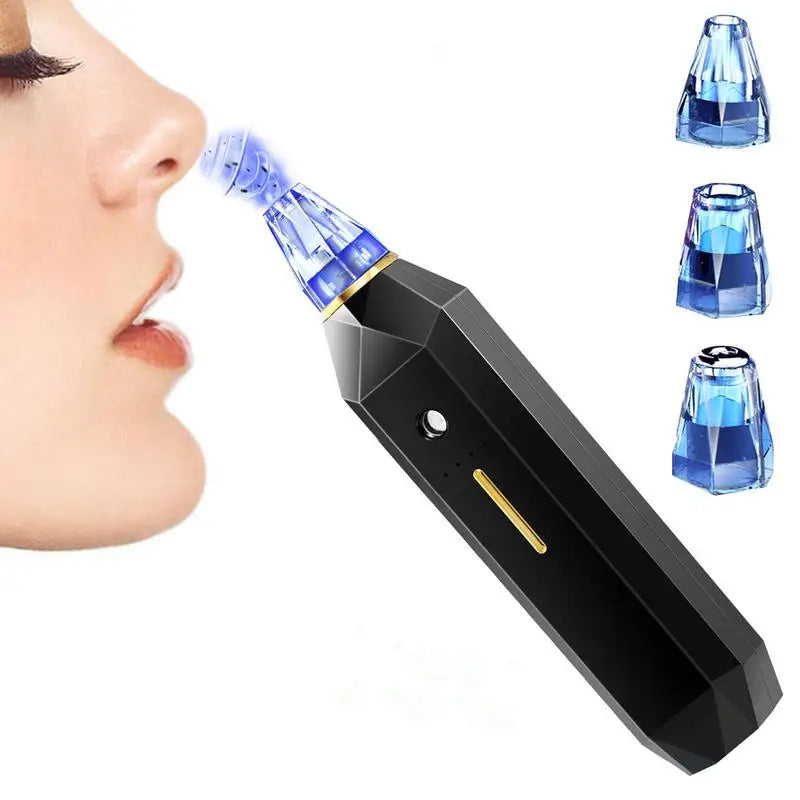 Electric Small Bubble Blackhead Remover USB Pore Acne Pimple Removal Vacuum Suction Face Exfoliator Tool  Facial Nose Cleaner