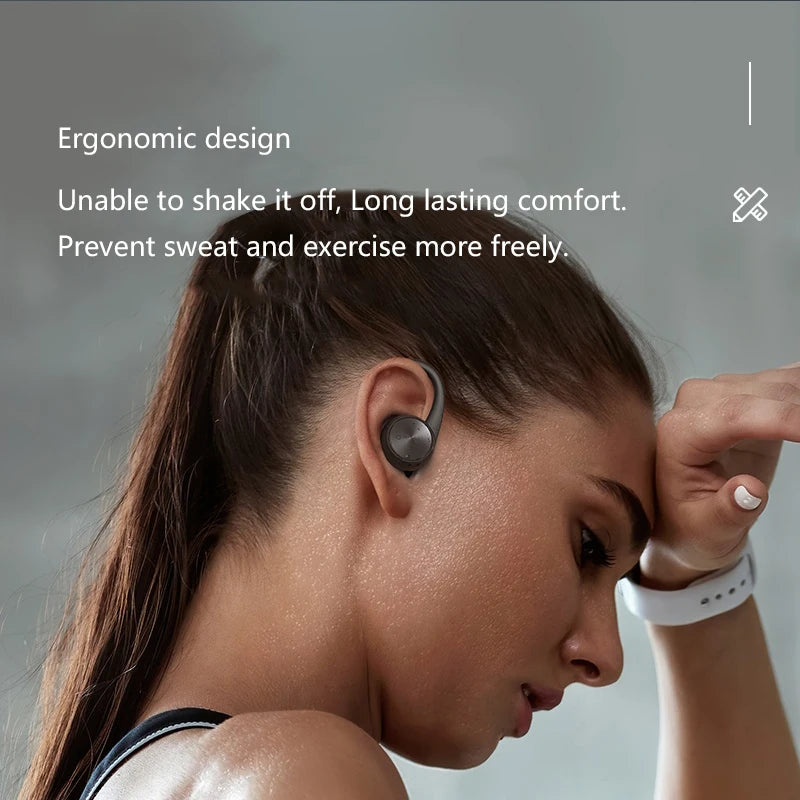 TWS Bluetooth 5.0 Headphones Wireless Stereo Earphones Sports Wireless Earbuds Ear Hook Waterproof Headset with Mic