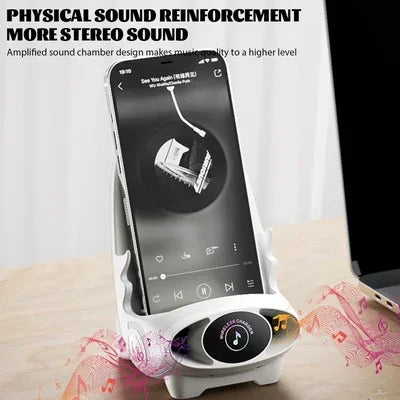 Mini Chair Wireless Fast Charger Phone Stand Holder Upgraded Wireless Charging Station Phone with Speaker Function