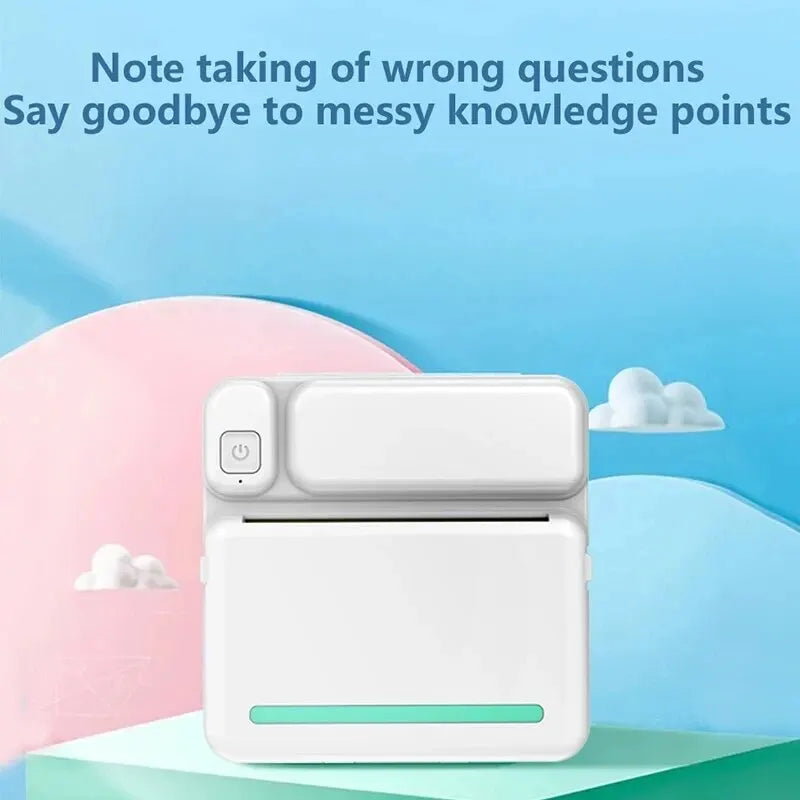 MINI Print Portable Thermal Printer Photo Pocket Thermal Label Printer 58mm Printing Wireless Bluetooth Android IOS