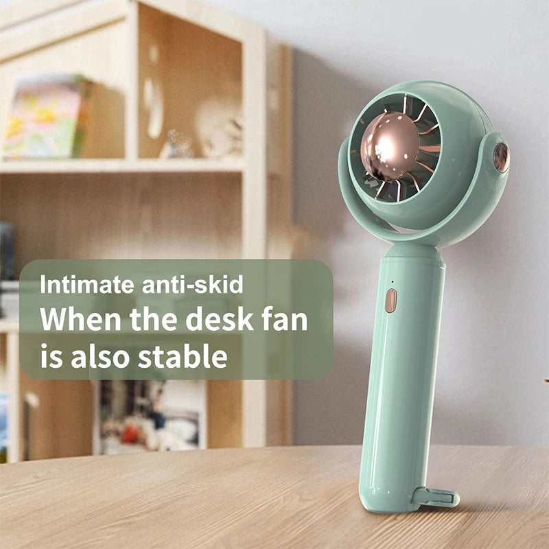 Handheld Small Fan Cooler Portable Small Usb Charging Fan Mini Silent Charging Dormitory Office Student Gifts Persistent Power